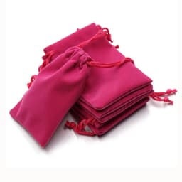 Soft Velvet Pouches Drawstrings for Jewelry Gift Packaging Pack of 100 Pouch Bags for Party Wedding Supplies Black