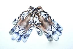 Lovely Unisex Animals Digital Pattern Cat Winter Elastic Knit Touch Screen Gloves Men Women Warm Full Finger Dancing Gloves B48