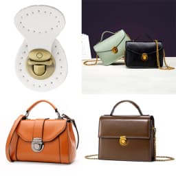 Genuine Leather Bag Lock Magnetic Button Fasteners Snap Buckles Replacement Handmade Bag DIY Clasp Accessories KZ0253