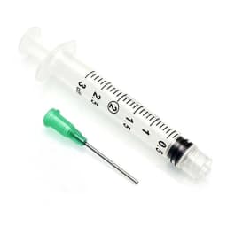 5Set 3ml Syringe with 18GA 1.5' Blunt Tip Needle With Clear Tip Cap For Glue Kit For Mixing Liquids Gels Glues
