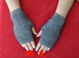 Fine Sheep Mink Cashmere Mitt Exposed Finger Women's Gloves Winter Autumn Knitted for Women Fingerless Gloves Wrist Mittens
