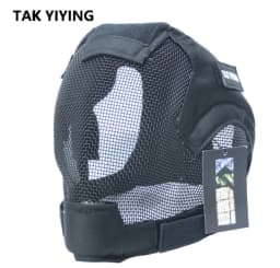TAK YIYING Airsoft Mask Full Face Mask War Game Steel Mesh Paintball Head Protective Mask Hunting Full Cover V6 Mask