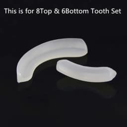 JINAO 2 Pcs Grills Molding Fixing Bar Reusable Silicone Top & Bottom Fitting Mold For HipHop Teeth Grillz