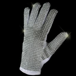 Impersonator Michael Jackson Costumes Stuff Silver Handmade Shining Glove