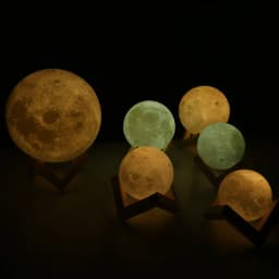 Original Rechargeable 3D Lights Print Moon Lamp Touch Switch Moon Light Bedroom Desk Lamp Led Night Light 3d Lamp Creative Gift