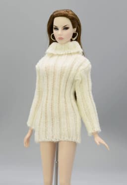 For Outfit Pullip Doll Accessories Princess Casual Suit Top Coat For 30 Cm Doll Clothes Sweater White Black Yellow 1/6