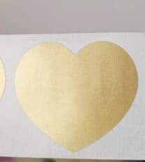 150pcs Pack 30x35mm SCRATCH OFF Sticker Label Heart Silver/Rose/Gold Adhesive DIY Manual Hand Made Stripe Card Film
