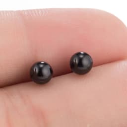 Multiple Black Stainless Steel Stud Earrings for Women Men Simple Volleyball Music Leaf Star Geometric Earings Jewelry Punk Gift