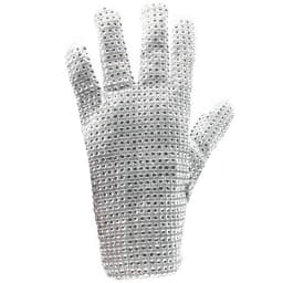 Handmade Classic Michael Jackson Unique Collection Silver Perform Glove Punk Adults