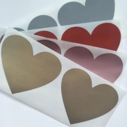 100pcs Scratch Off Stickers 70x80mm Love Heart Shape Rose Gold Color Blank For Secret Code Cover Home Game Wedding Message