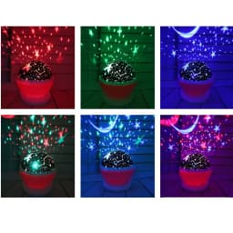 Rotating Night Light Projector Lamp Starry Sky Star Unicorn Children Kids Baby Sleep Romantic Led Projection Lamp USB/AA Battery