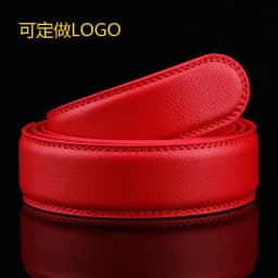 3.5cm Width Automatic Belt Strap High Quality genuine Leather Designer Mens Belts Luxury Waist Belt No Buckle White Red Yellow