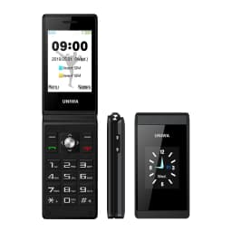 UNIWA X28 Old Man Flip Mobile Phone GSM Senior Big Push Button Flip Phone Dual Sim FM Radio Russian Hebrew Keyboard Cellphone