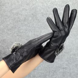 Women Winter Genuine Leather Gloves With wool lined Warm Ladies 2019 Thick Real Leather Glove Black Female New 2018 Hot Selling