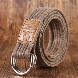 New Unisex Canvas Belt Double Ring Buckle Military Belt Army Belts Men Women's Casual Business Cowboy Pants Belt