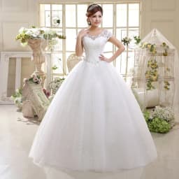 Customized Cheap Cap Sleeve Korean Style Short Lace Fashion Simple Bridal Gowns Crystal Wedding Dresses 2026 Vestido Casamento