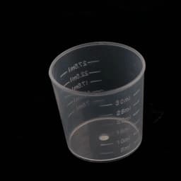 20pc 30ml Clear Plastic Liquid Measuring Cups Graduaeted Laboratory Test Cylinder With Scales For Resin Silicone Mold Tool