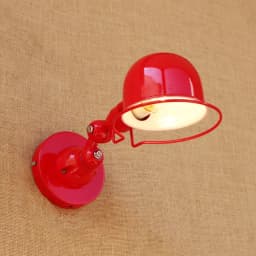Red Loft Style Retro LED Wall Light Fixtures Adjustable Swing Arm Lamp Industrial Vintage Wall Sconce Arandela Home Lighting