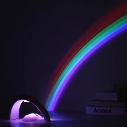 1 Piece Novelty LED Colorful Rainbow Night Light Romantic Sky Rainbow Projector Lamp Luminaria Room Decoration Birthday Gift