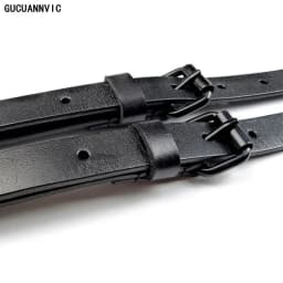 2*130cm Vintage Leather Suspenders Men 3-Hook Y-Back Black Adjustable Strap Braces Men Suspenders Pants Braces Man