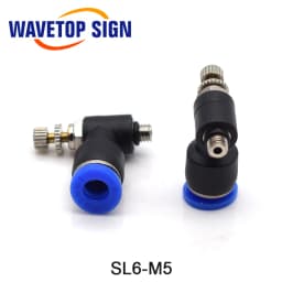 WaveTopSign Gas Nozzle Air Regulating Dia.6mm 8mm 2Pcs/Lots Air Nozzle for Co2 Laser Head Laser Cutting and Engraving Machine