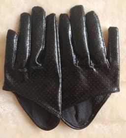 Men Women's Short Design PU Leather Half Palm Motorcycle Gloves Male Female Performance Dancing Gloves R982