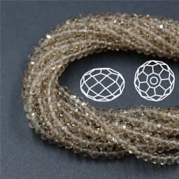 Crystal Rondelle Beads 2 3 4 6 8 10 12mm Glass Faceted Round Beaded For DIY Making Accessories Needlework Wholesale In Bulk