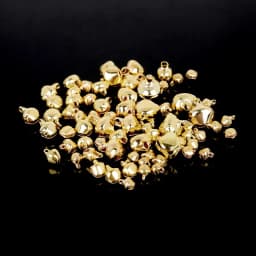 50-300Pcs Gold Jingle Bells Iron Pendants Hanging Christmas Tree Ornaments Christmas Decorations Party DIY Crafts Accessories