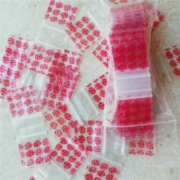 1" x 1" 5Mil Colored Pink Baggies 100pcs Mini Zip lock bags 1010 Clear Plastic Bags Y028