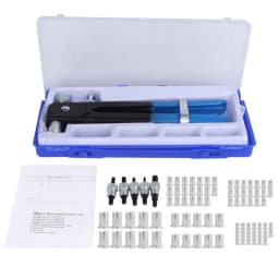 86PCS/Set Rivet Nuts Kit M3-M8+ Rivet Nut Gun+ Nut Rivet Mandrels Repairtool Rivet Flatheadscrew Crimp Plier Insert Rivet Nuts