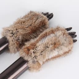 New Women 100% Real Genuine Knitted Rex Rabbit Fur Mittens Winter Warm Lady Real Fur Fingerless Gloves Handmade Knit Fur Mitten