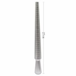 PHYHOO Aluminium Ring Sizer Mandrel Finger Sizing Measuring Stick and Stainless Iron Ring Sizer Guage Set 0-13 Jewelry Tools
