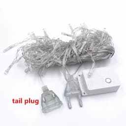 5M Christmas LED Curtain Icicle String Light Droop 0.4-0.6m LED Party Garden Stage Outdoor Waterproof Decorative Fairy Light