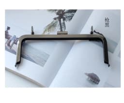 K643 Square 20CM Screw Design Double ring Belt loop metal purse frame Gold, gun black, bronze DIY Kiss Lock Bag Accessories