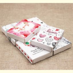 New Dreamcatcher/Marble Pattern Gift Box Vintage Kraft/White Uk & USA/France Country Stamp Wedding/Candy Box 12 Boxes + 12 Cards