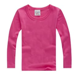 Boys Long Sleeve T Shirts For Children Spring Autumn pure color T-shirt Cotton 1 -15T Kids Clothing Baby Girls Tops Tees Clothes