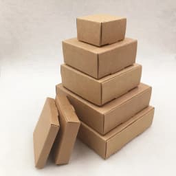 20pcs Brown Kraft Paper Aircraft Gift Boxes Blank Handmade Soap Packing Box,Paper Candy Wedding Party Gift Packaging Boxes