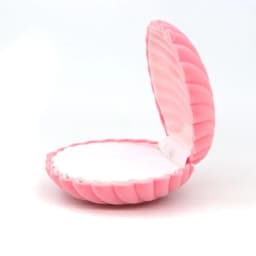 1 PCS Pink Velvet Shell Necklace Earrings Ring Box Jewelry Packaging For Wedding Engagement Display Holder Storage Wholesale