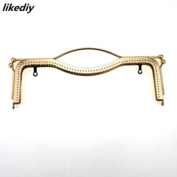4 Pcs/Lot 27 CM Bronze Silver Gold Black Lips Metal Purse Frame Kiss Clasp Embossing Handle Sewing Bag Part