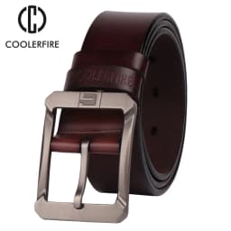 New Coolerfire Genuine Leather Belts for Men Brand Male Pin Buckle Jeans Mens Belt Luxury Designer High Quality Leather Belt