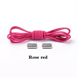 1Pair Elastic Shoelaces Round No Tie Shoe laces Sneakers Shoelace Kids Adult Rubber elastic Laces Lock One Size Fits All Shoes