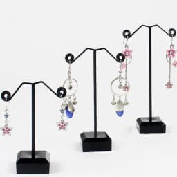 Wholesale Black Clear Acrylic Stud Earring Jewelry Display Rack Stand Organizer Bouches Ornament Holder Hook Hanger Counter Case