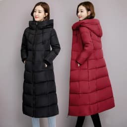 2026 Women's Winter Coats Long Section Warm Down Basic Jacket Coat Fashion Slim Outwear Female Korean Large Size Jackets M-6XL