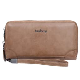 Baellerry Men's Long Purse Men Wallets Double Zipper Men Clutch Wallets Business Large Capacity High Quality Brand Male Purse