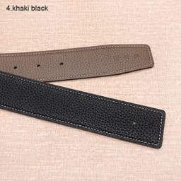 2026 WITHOUT BUCKLE 3.2cm 14colors Ciartuar new design for men women belt high quality cowskin genuine leather two sides