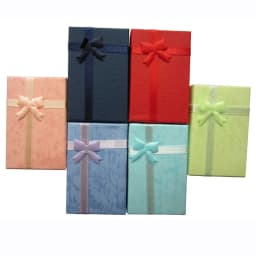 32pcs 5x8cm Jewelry Box with Sponge Black Necklace Ring Studs Earrings Paper Jewellery Boxes Birthday Gift Packaging Display