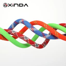 XINDA 9mm Rock Climbing Rope 9mm Static Rope 21kN High Strength Safety Rope For Working at Height Climb Camping Equipment