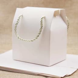 Multi Color Gift Box with Handle String Blank Paper Wedding/Candy/Teas/Nuts/Cookies/Gifts Package Handle Box 8.9*6.7*10.5cm 10pc