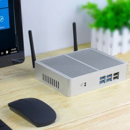 XCY Fanless Mini PC Intel Core I7 4500U I5 5200U 300M WiFi Gigabit Ethernet 8x USB VGA HDMI Display Windows 10 Linux HTPC
