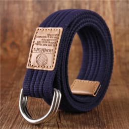 New Unisex Canvas Belt Double Ring Buckle Military Belt Army Belts Men Women's Casual Business Cowboy Pants Belt